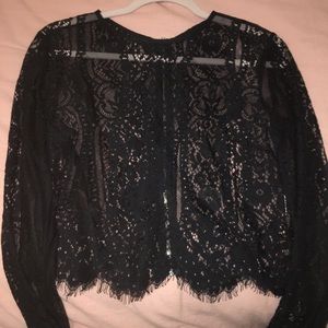 Lace long sleeve top